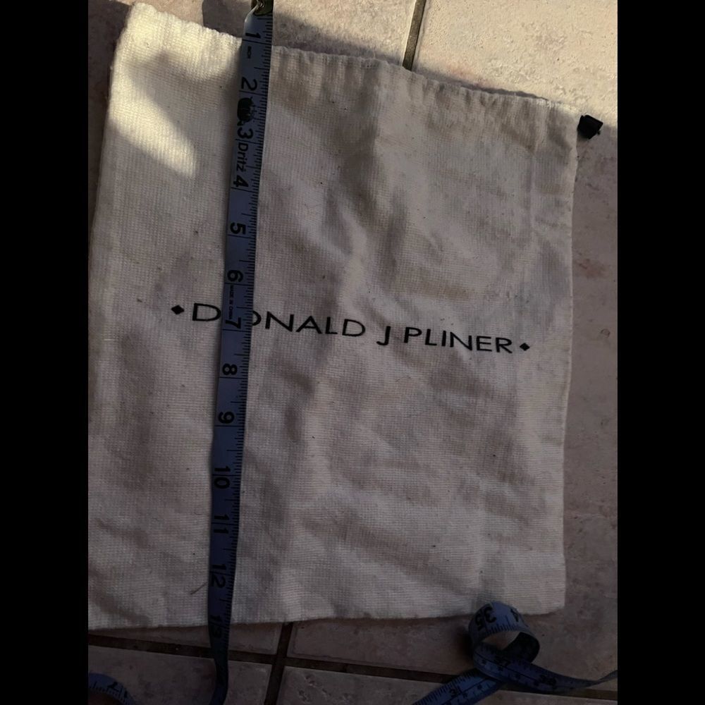 donald j pliner large dust bag purse shoes duffle handbag